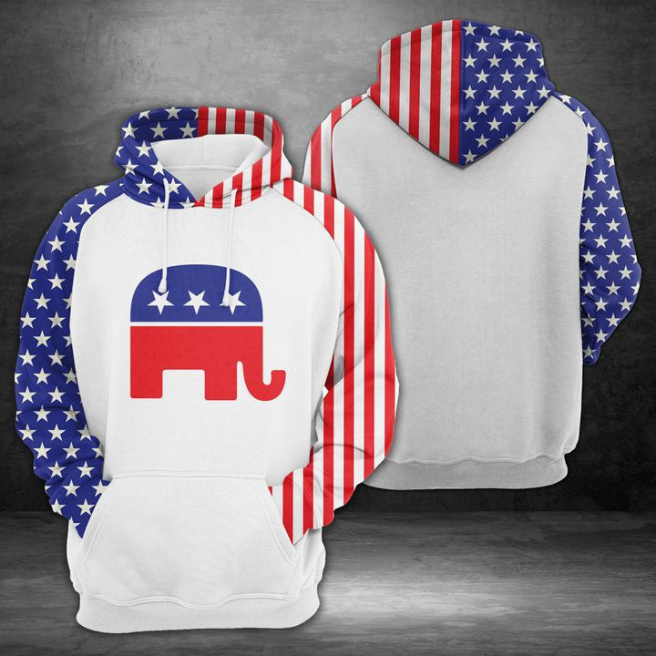 Elephant Side 3D All Over Print Hoodie & Zip Hoodie