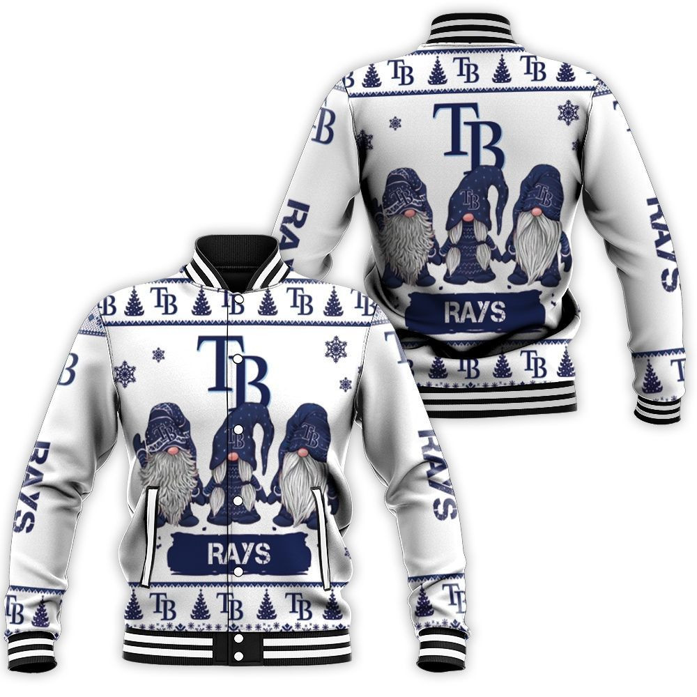 Tampa Bay Rays Gnomes Ugly Christmas Baseball Jacket