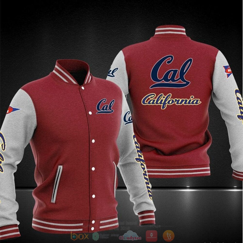 California Golden Bears Red Grey Baseball Jacket