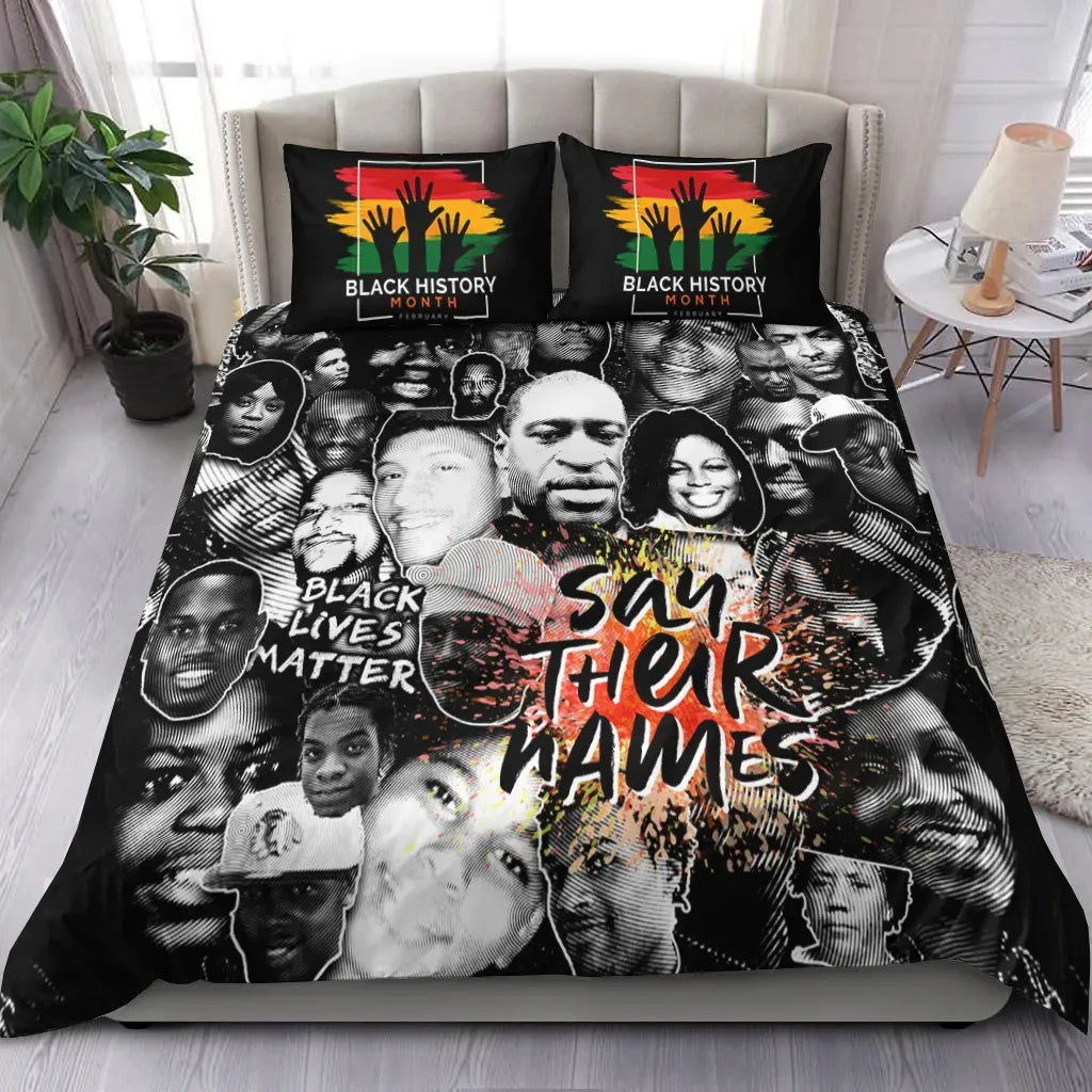 BLM Bedding Set BLM Say Their Name Duvet Covers