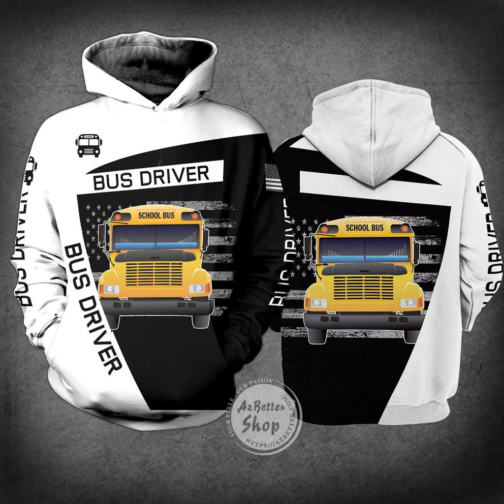 School Bus Driver 3D All Over Print Hoodie & Zip Hoodie