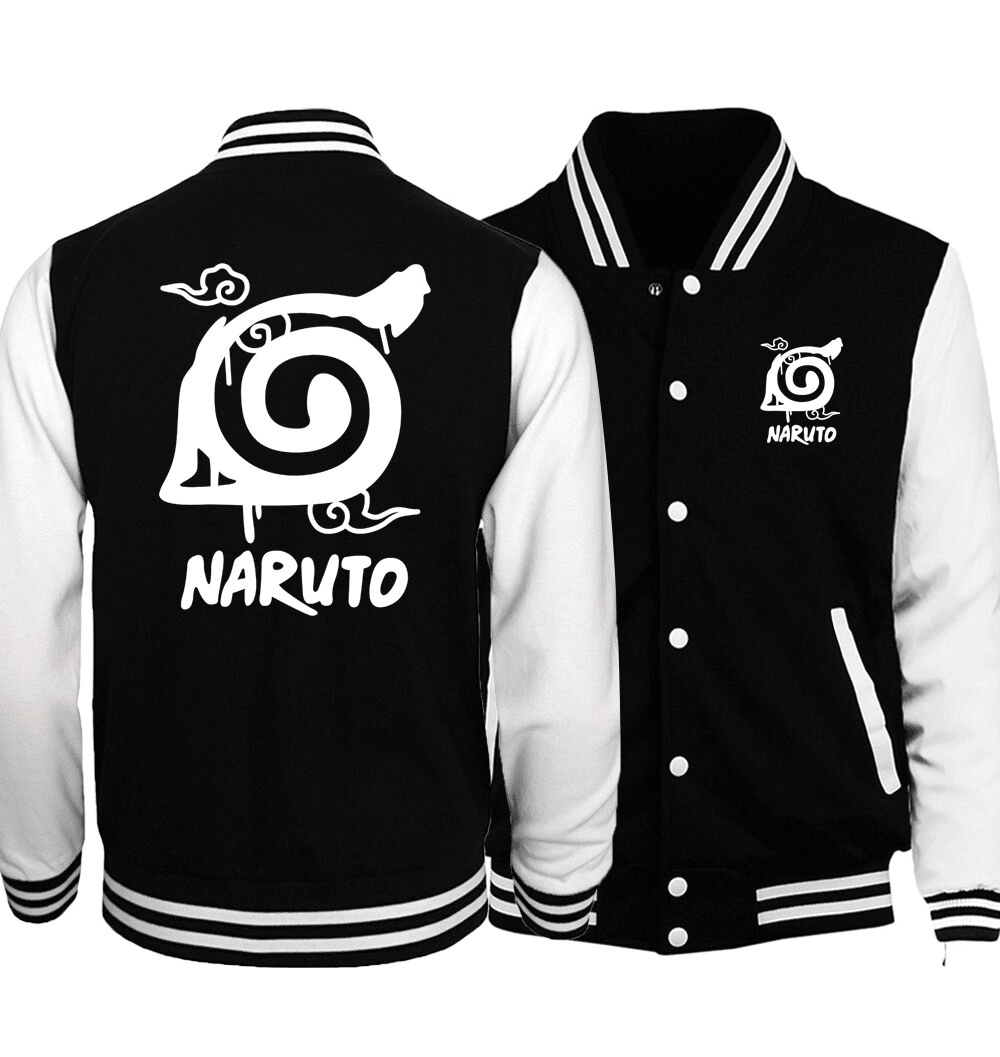 Naruto Konohagakure Symbol Naruto Anime Baseball Jacket