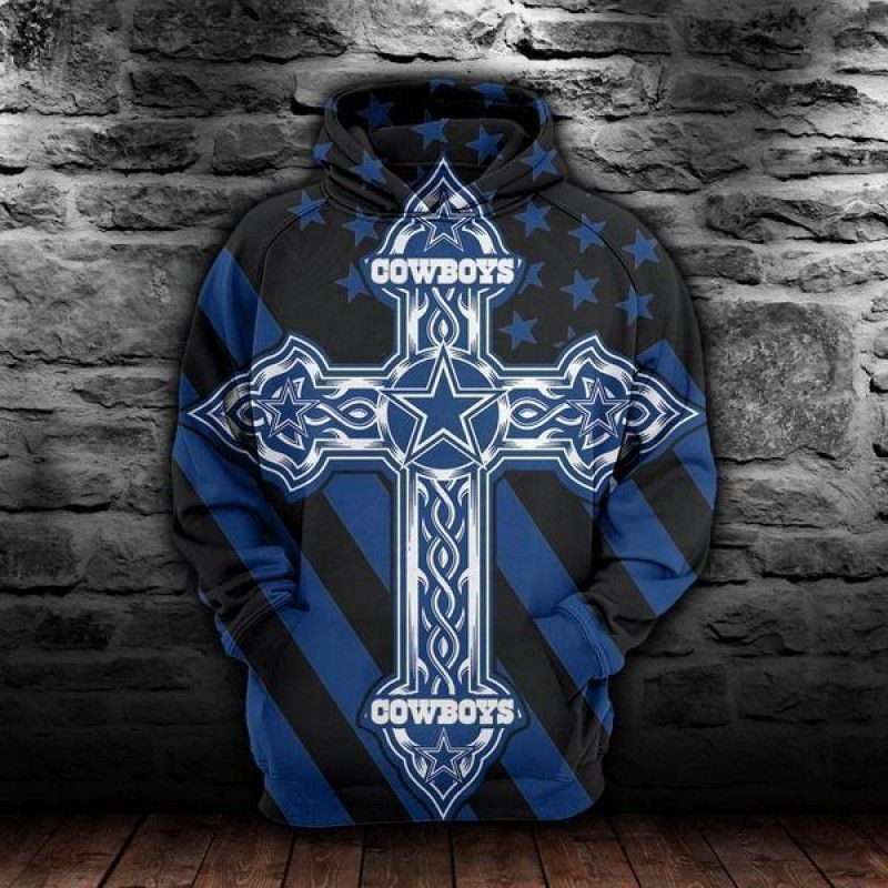 Cowboys Cross 3D All Over Print Hoodie & Zip Hoodie