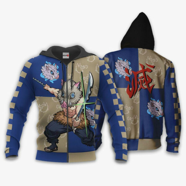 Demon Slayer Inosuke Anime 2k838 Cartoon 3d Hoodie Zip Hoodie 1536