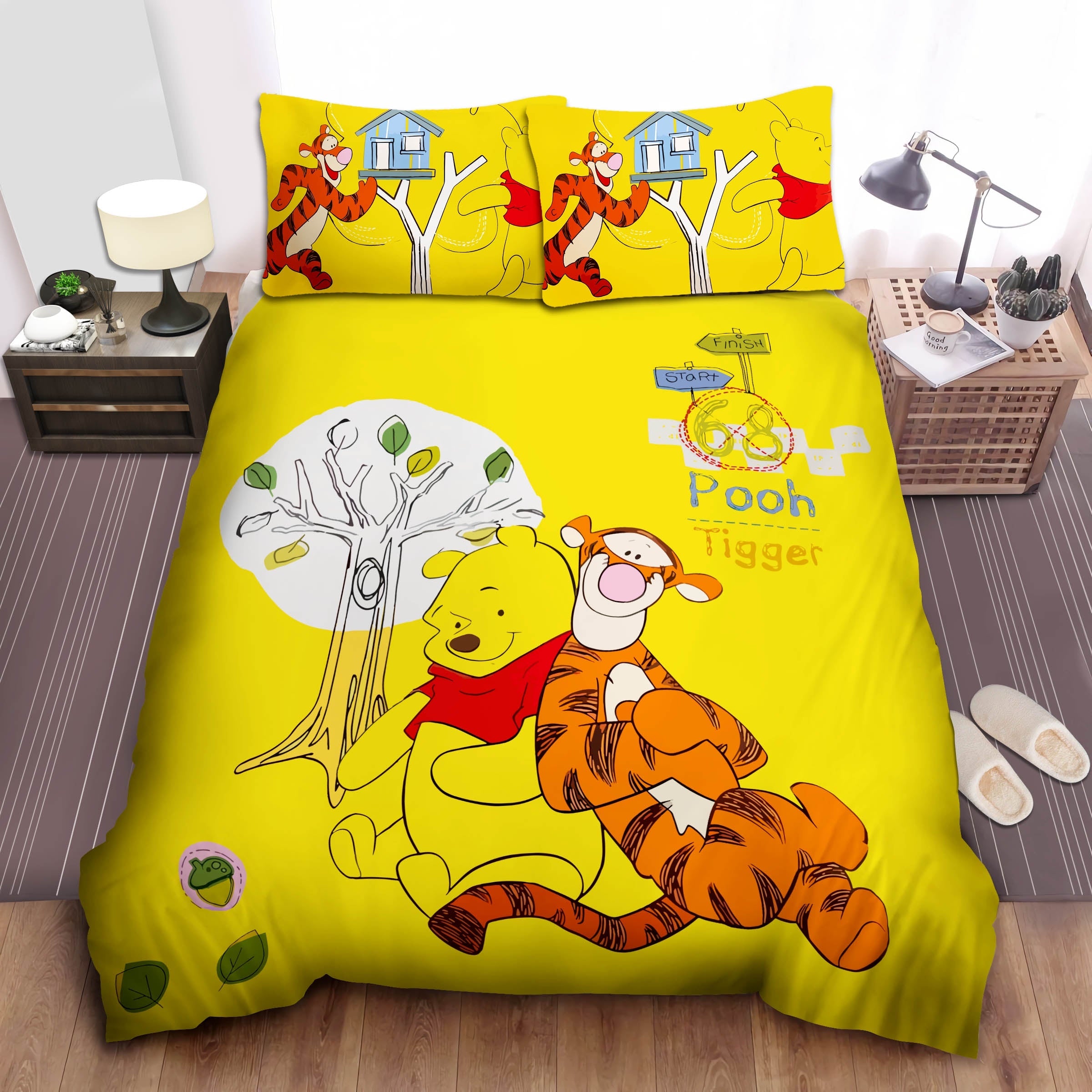WTP Bedding Set DN Tigger And Pooh Graphic Duvet Covers