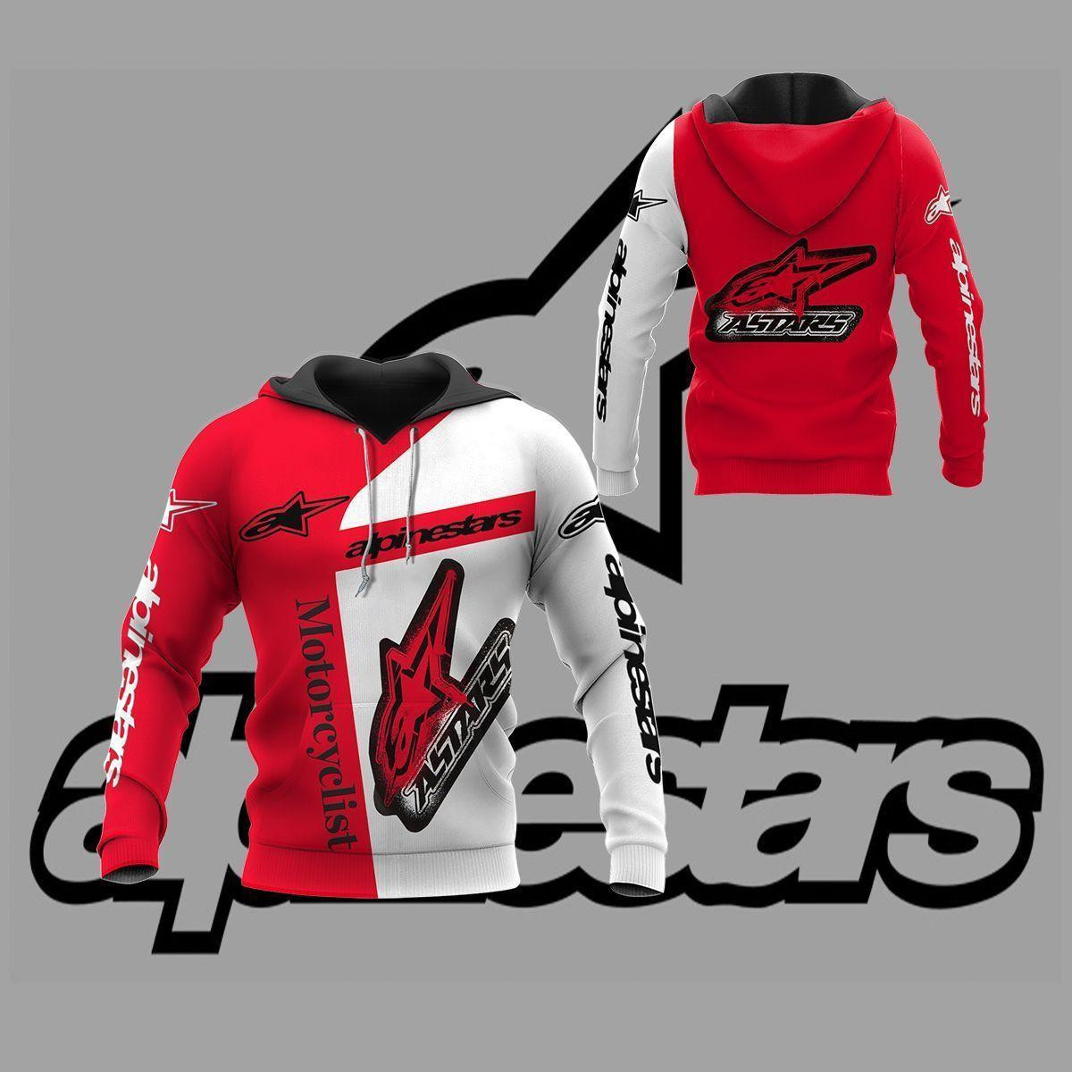 Alpinestars Shirt 877, 3d Hoodie Zip Hoodie