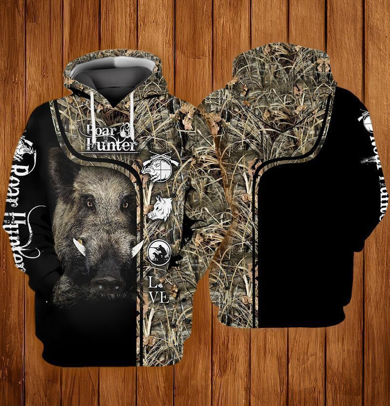 Boar Hunter 3d Hoodie Zip Hoodie