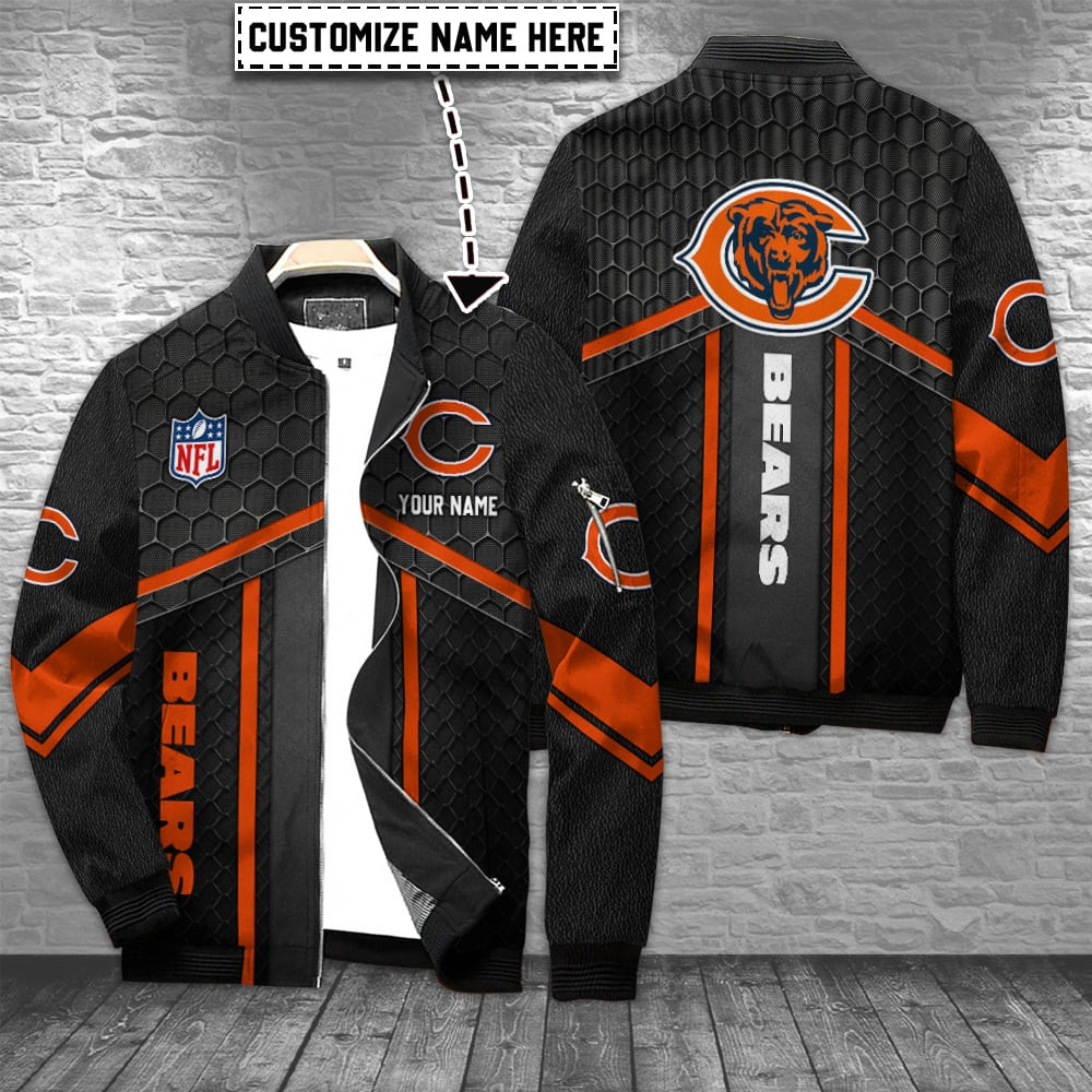 Chicago Bears Personalized Bomber Jacket BG938