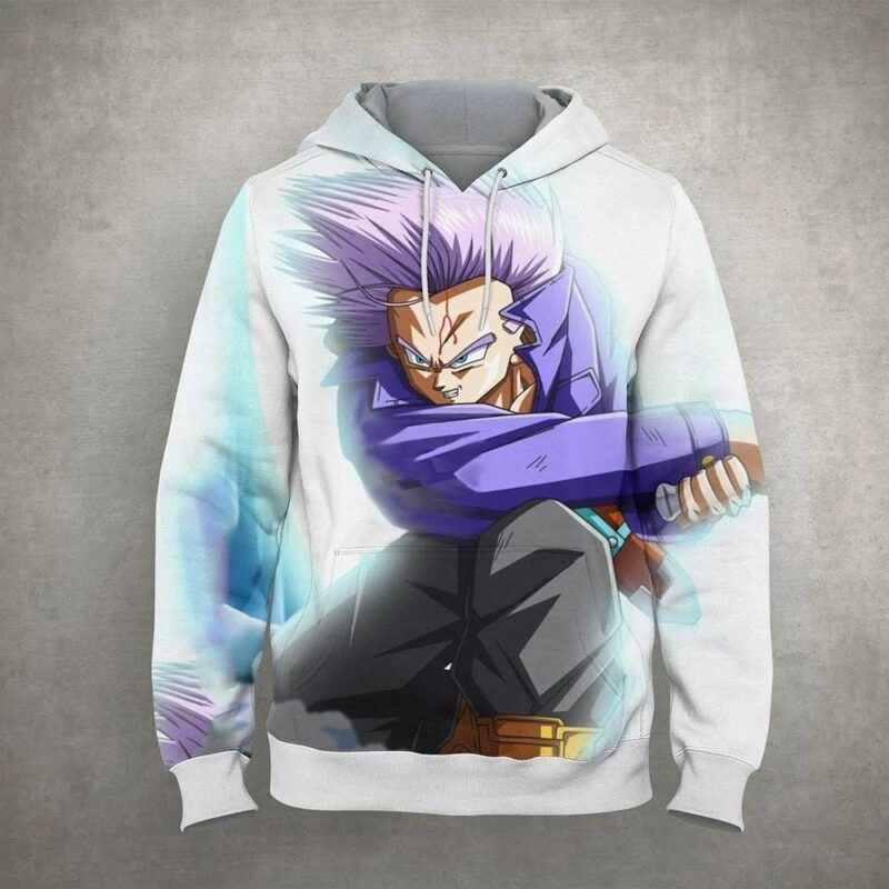 Trunks Cartoon Dragon Ball 37 Over Print 3d Hoodie Zip Hoodie