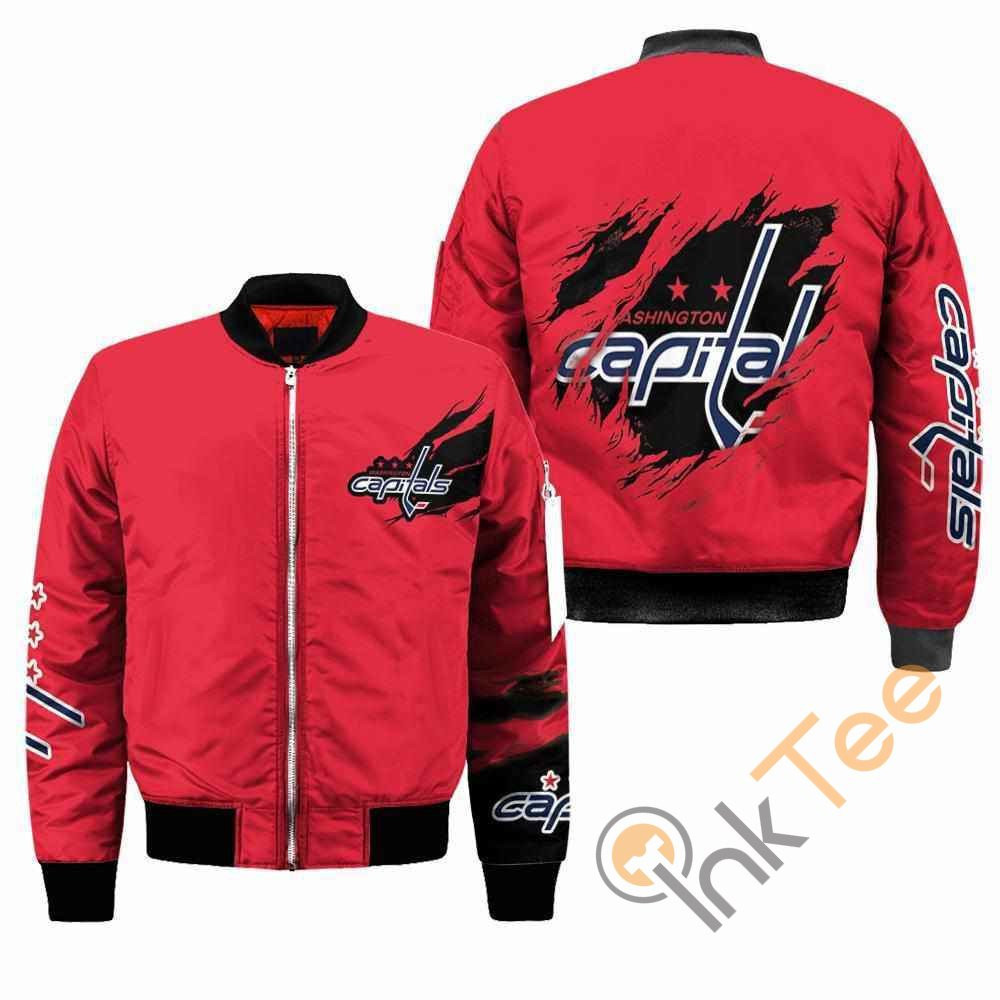 Washington Capitals Red Bomber Jacket