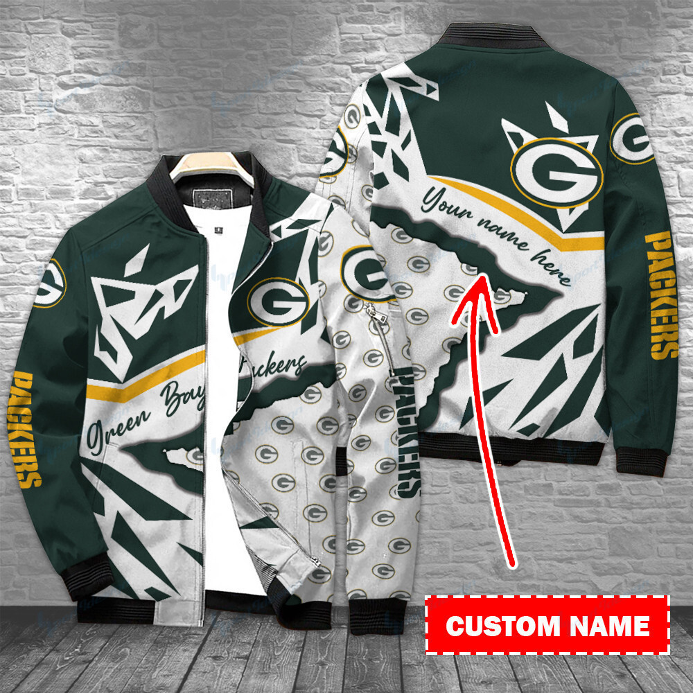 Green Bay Packers Personalized Bomber Jacket BG400