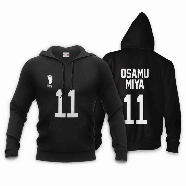 Inarizaki Osamu Miya Haikyuu Number 11  3d Hoodie Zip Hoodie