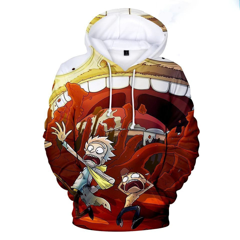 Rick And Morty Gift Over Print 3d Hoodie Zip Hoodie 857