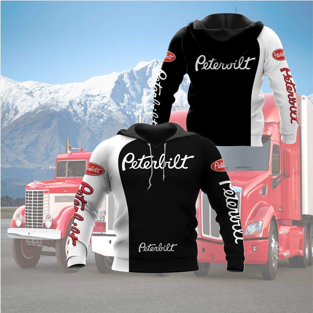 Peterbilt Shirt 134, 3d Hoodie Zip Hoodie