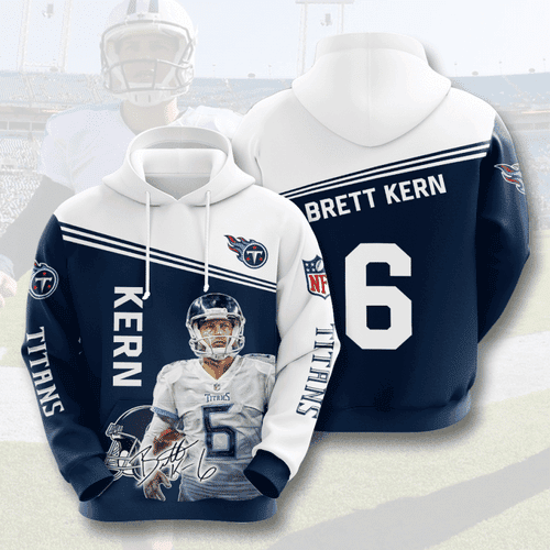 TENNESSEE TITANS Brett Kern 3D All Over Print Hoodie & Zip Hoodie