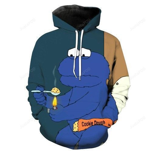 Cookie Monster Crackhead 3D All Over Print Hoodie & Zip Hoodie