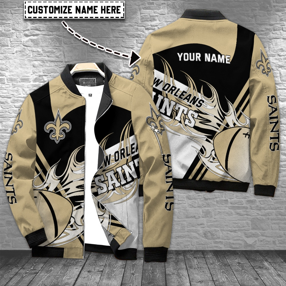 New Orleans Saints Personalized Bomber Jacket BG899
