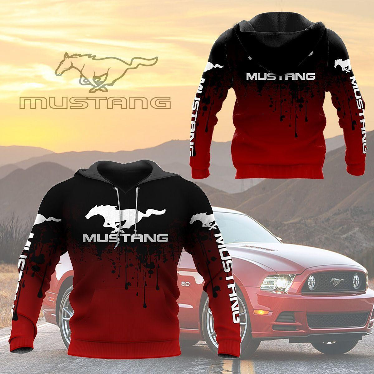 Mustang Shirt 200, 3d Hoodie Zip Hoodie