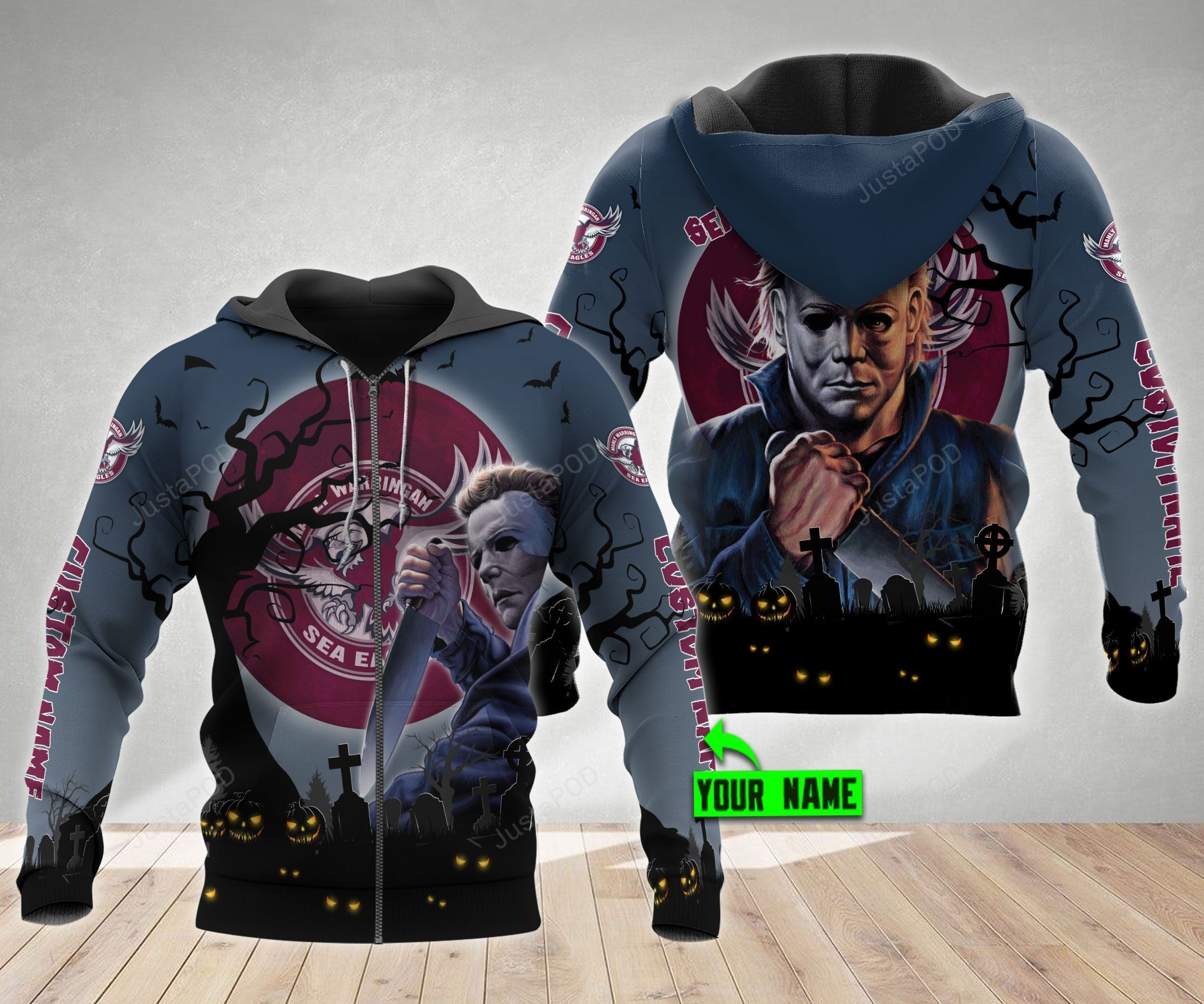 Personalized Manly Warringah Sea Eagles 3D All Over Print Hoodie & Zip Hoodie