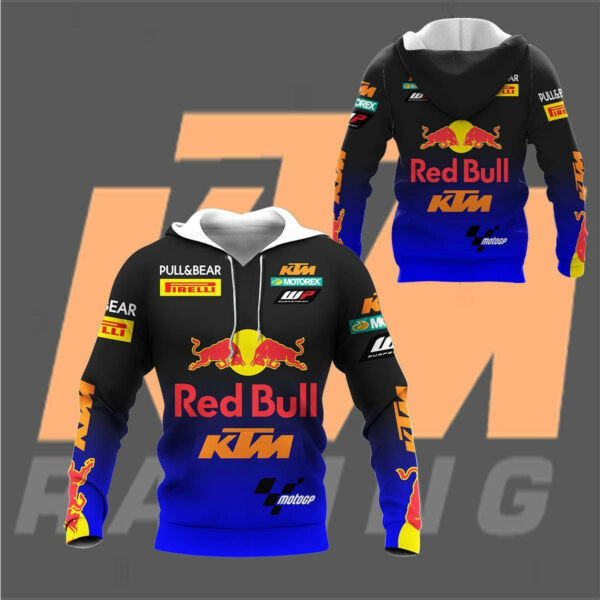 Ktm Racing Shirt 798,   3d Hoodie Zip Hoodie 657