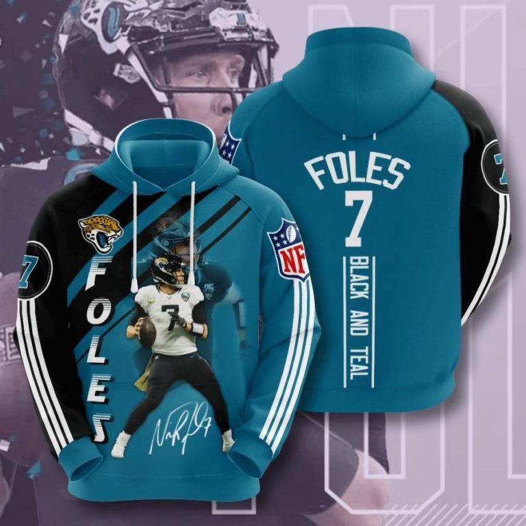 Jacksonville Jaguars Number 7 3D All Over Print Hoodie & Zip Hoodie
