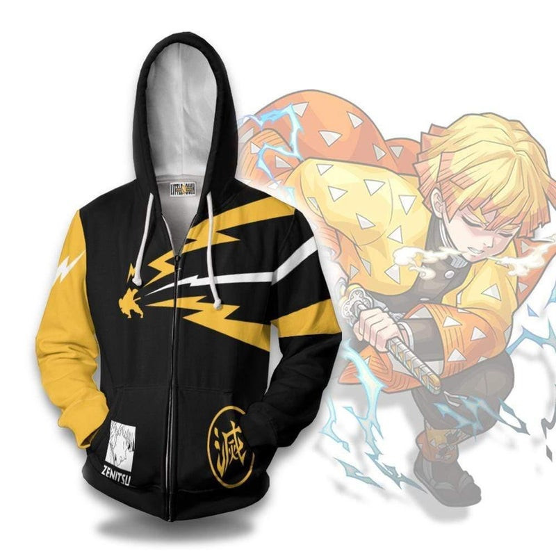 Zenitsu Agatsuma 3D All Over Print Hoodie & Zip Hoodie