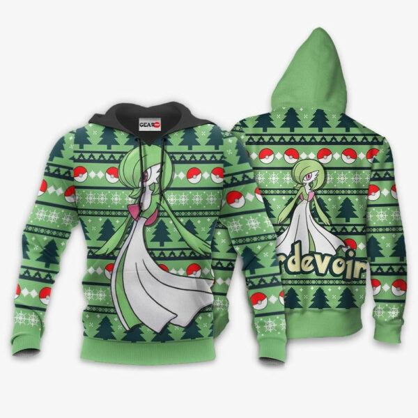 Gardevoir Ugly Christmas Sweater Anime Pokemon 1k770 Cartoon Graphic Outfits Aop 3d Hoodie, Zip Hoodie 1039