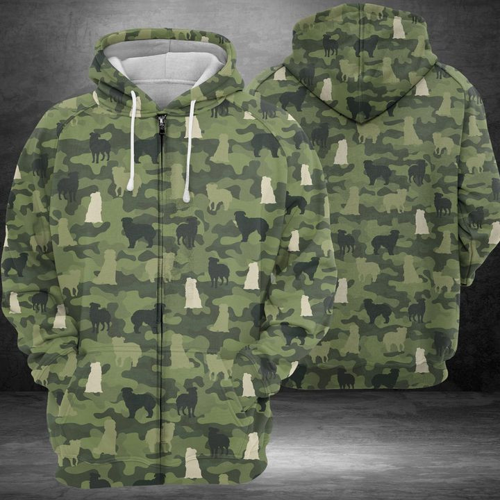 Australian Shepherd Camo 3D All Over Print Hoodie & Zip Hoodie