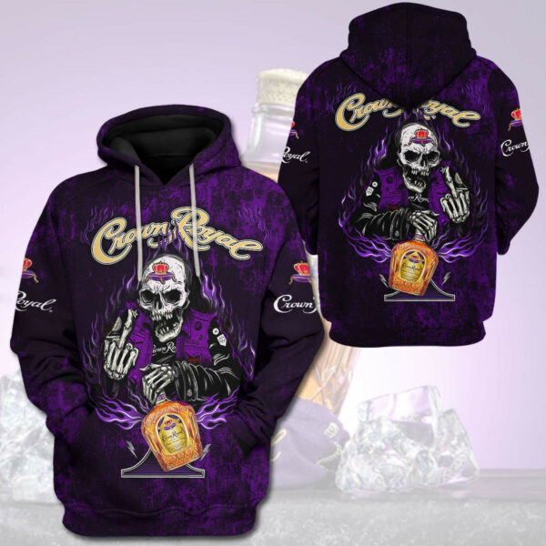 Crown Royal Drunk Skull Trending Hoodie 521 325