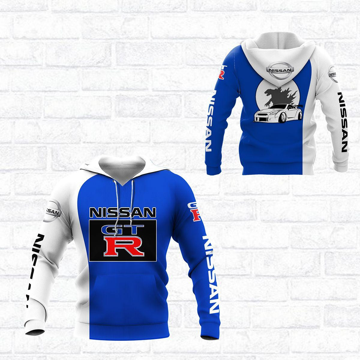Nissan Gtr Blue, Nissan Lover Gift All Over Print Hoodie, Zip Hoodie 198