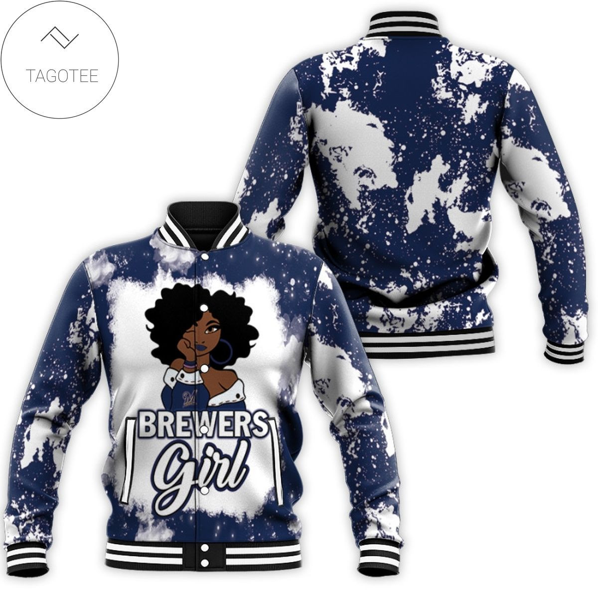 Milwaukee Brewers African Girl Baseball Jacket