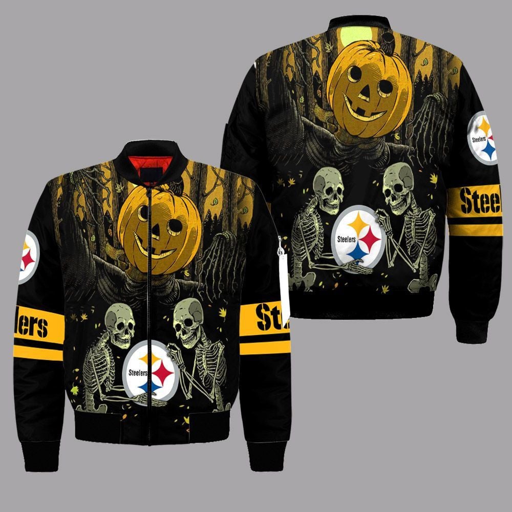 Pittsburgh Steelers Halloween Bomber Jacket 135