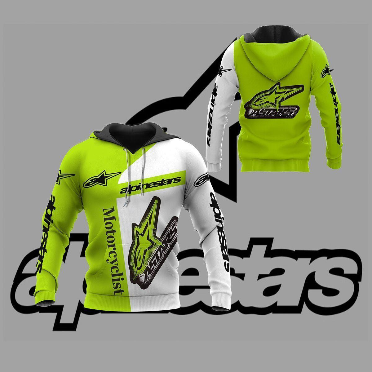 Alpinestars Shirt 878, 3d Hoodie Zip Hoodie