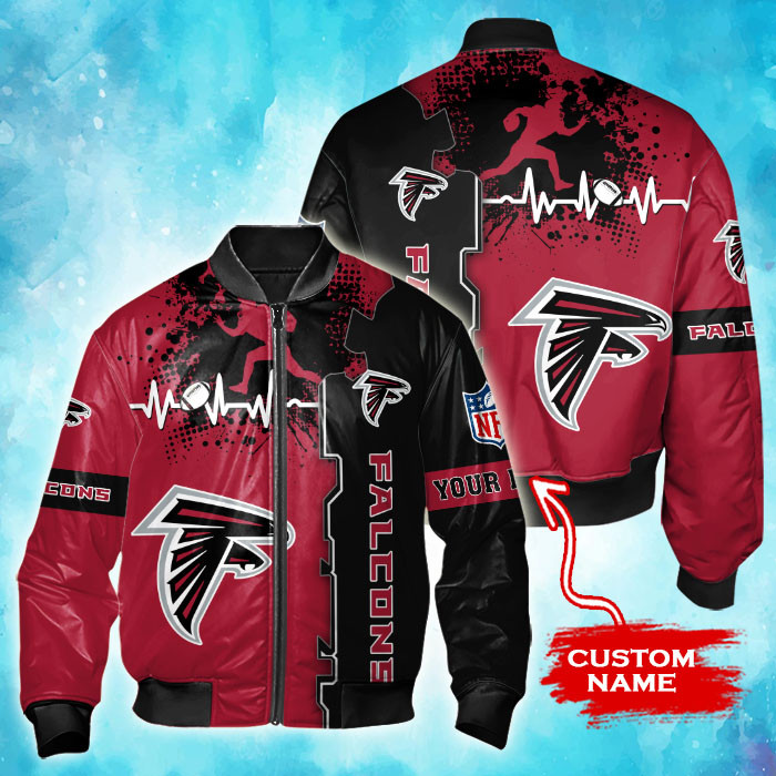 Atlanta Falcons Personalized Thick Bomber Jacket CSBBT142