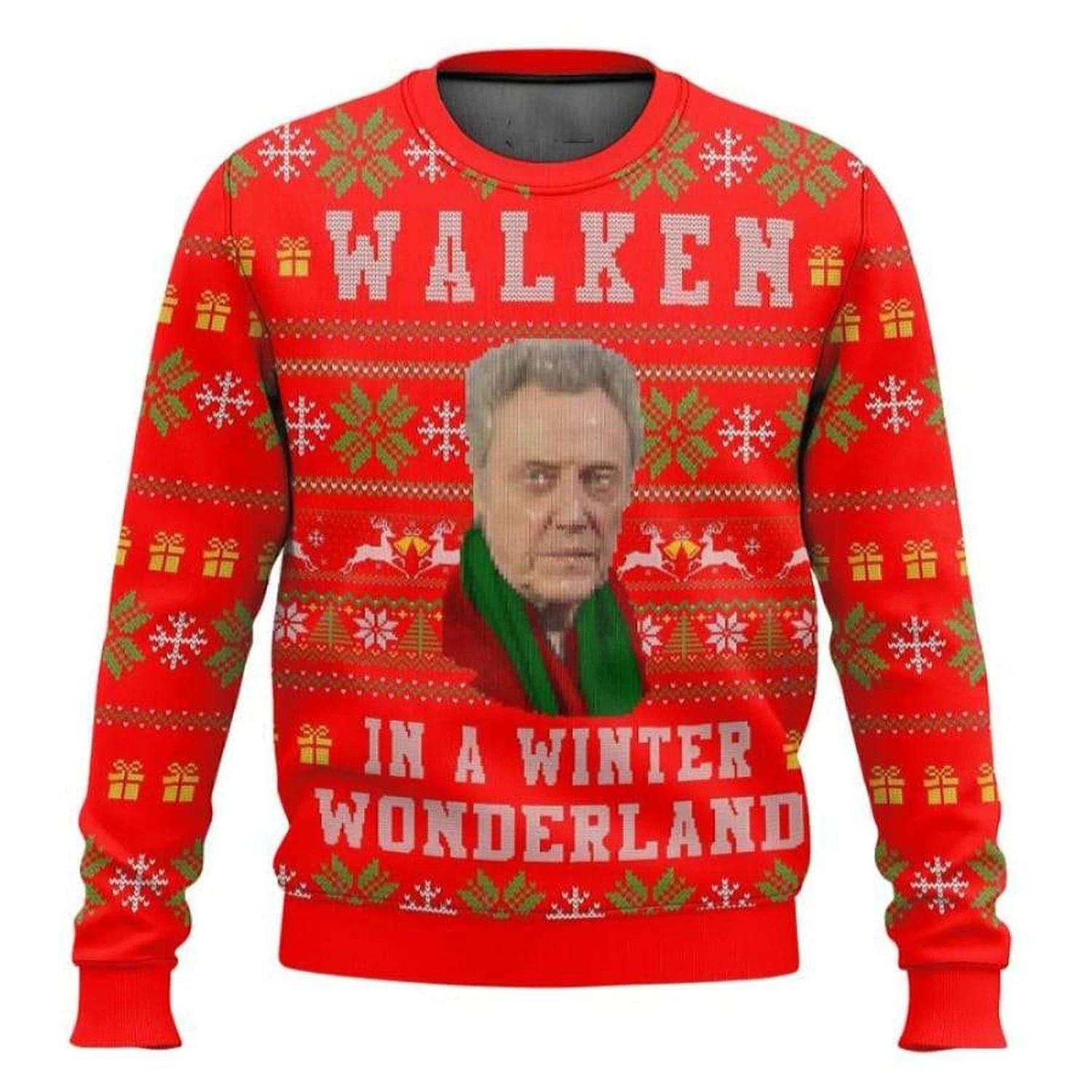 Christopher Walken In A Winter Wonderland Ugly Christmas Sweater