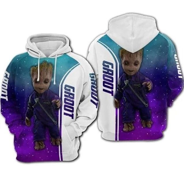 Galaxy Baby Groot Star Wars 3d Hoodie Zip Hoodie