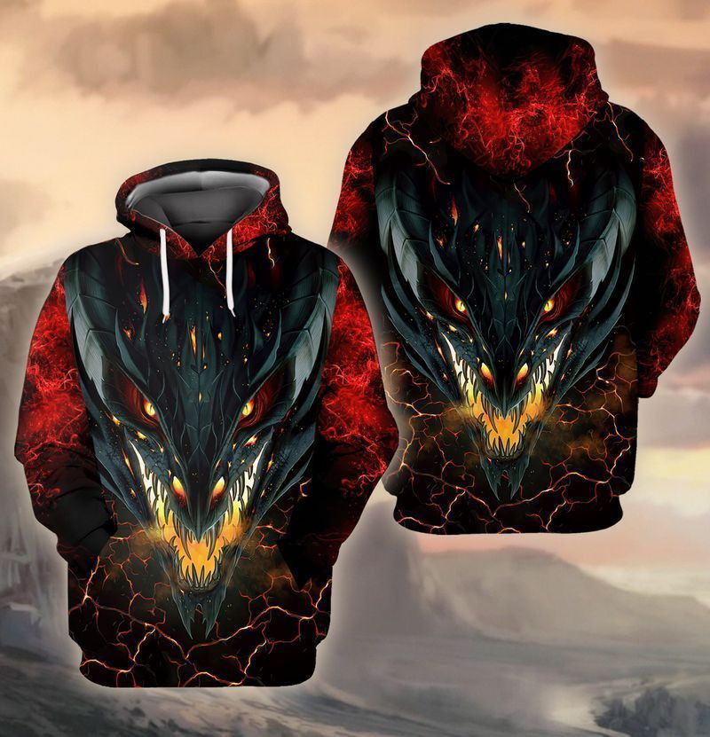 Dragon 9 3d Hoodie Zip Hoodie
