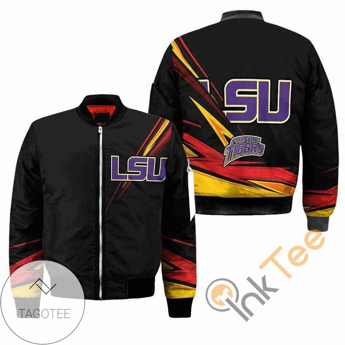 LSU Tigers Black Bomber Jacket