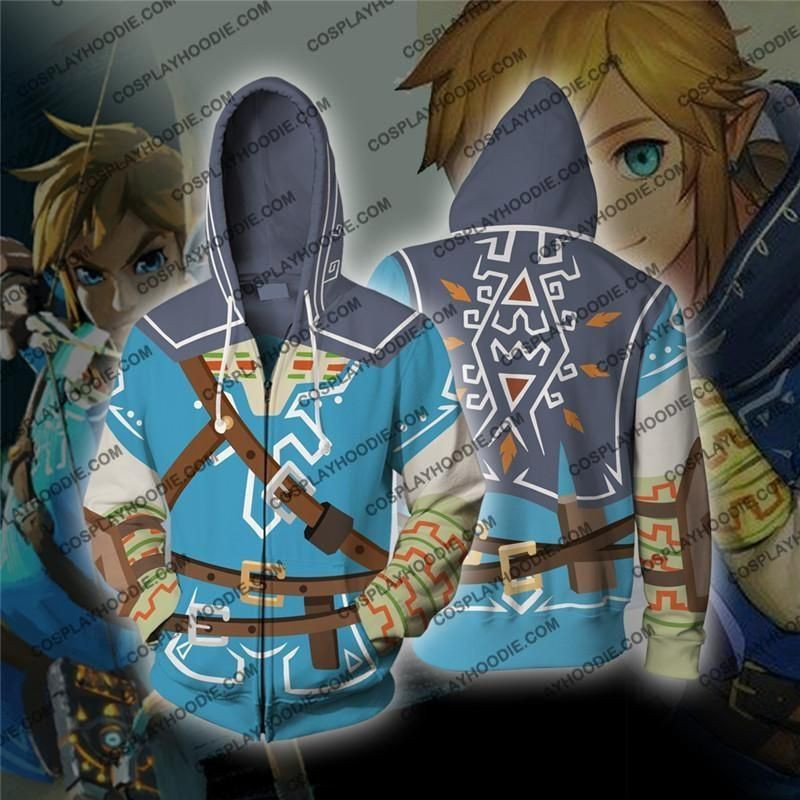 The Legend of Zelda Breath of the Wild Link Cosplay 3D All Over Print Hoodie & Zip Hoodie