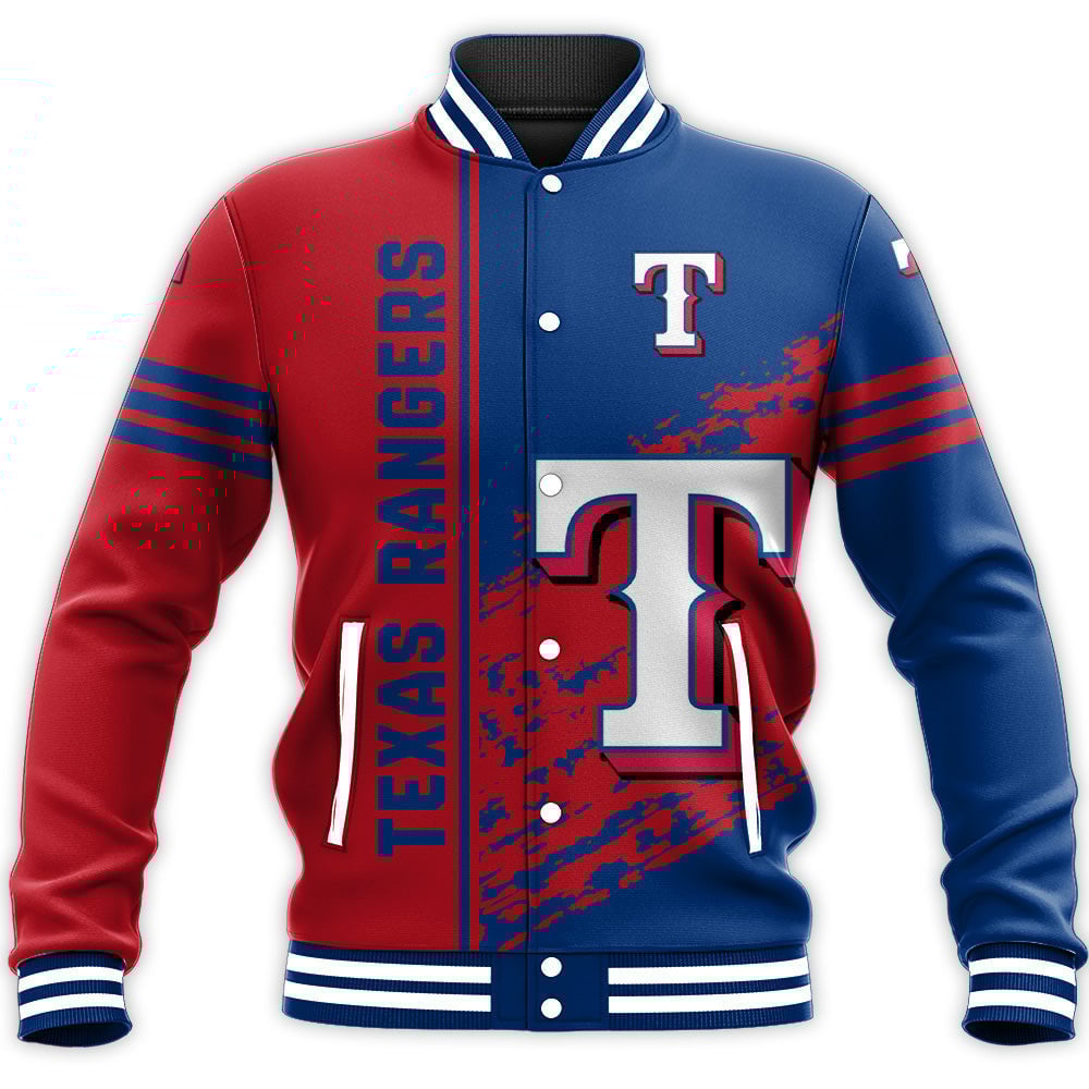 Texas Rangers Red Blue Baseball Jacket