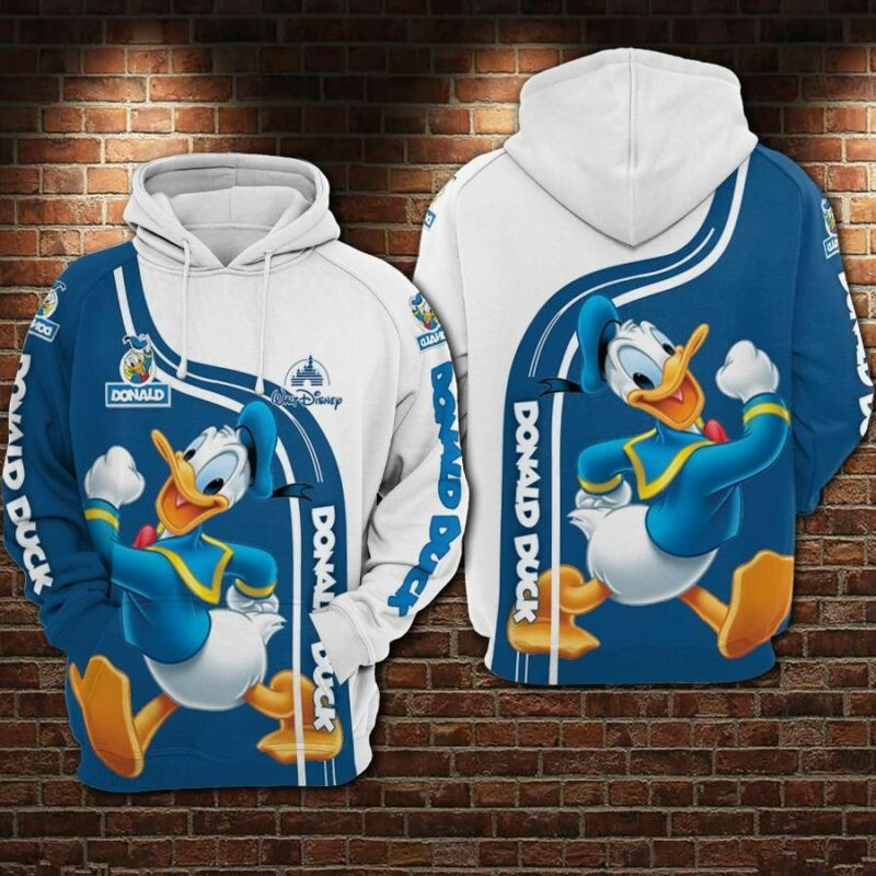 Donald Duck Movies 1 Over Print 3d Hoodie Zip Hoodie