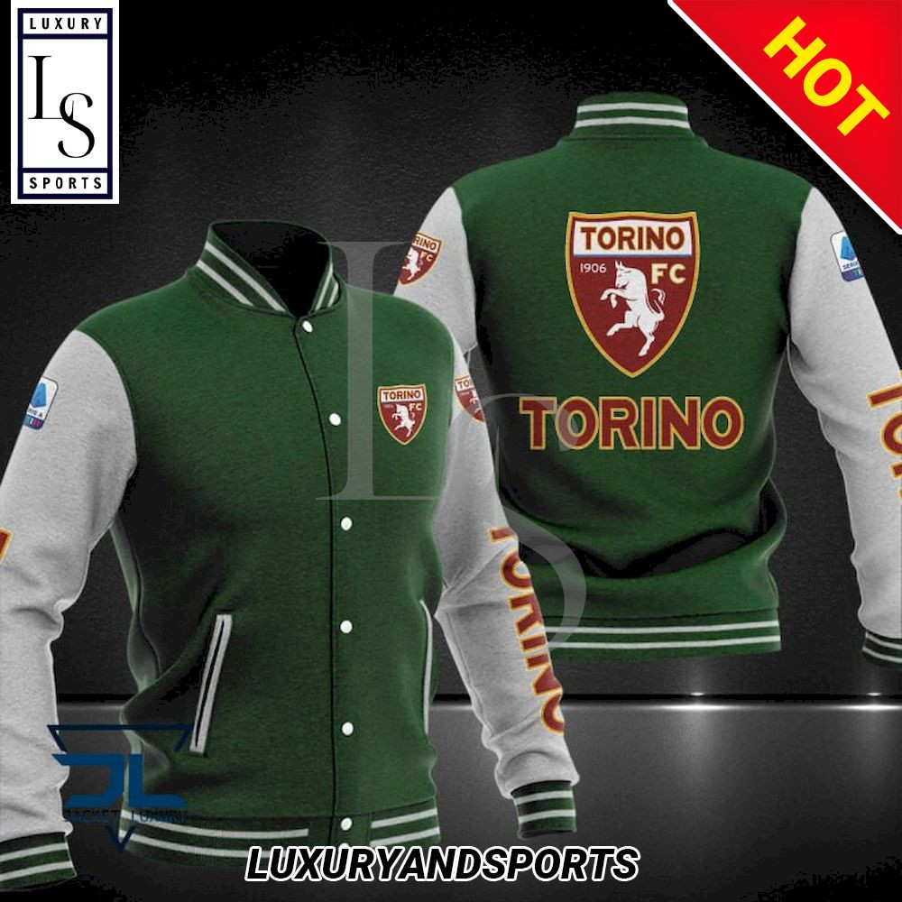 Torino FC Dark Green White Baseball Jacket