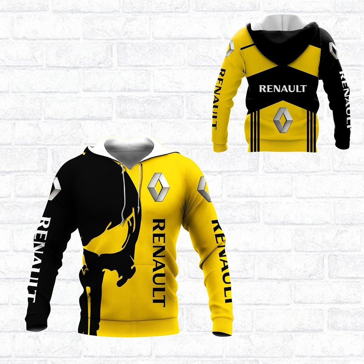 Renault Shirt 49, 3d Hoodie Zip Hoodie