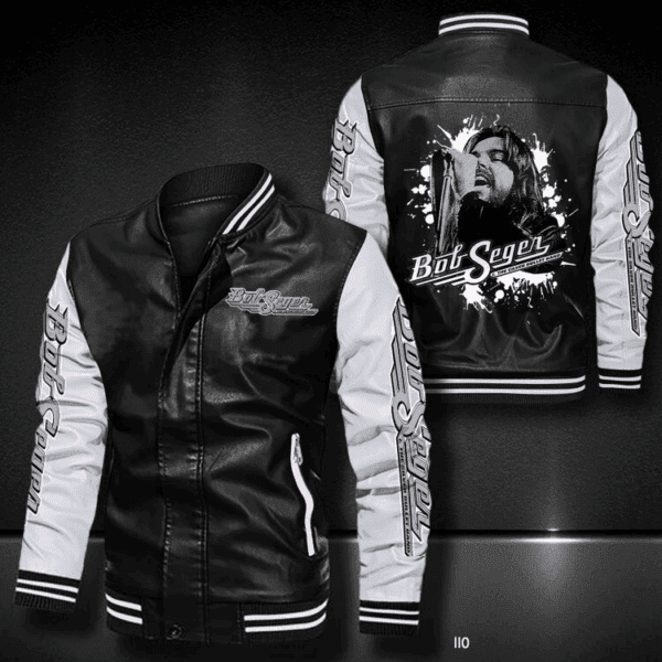Bob Seger The Silver Bullet Music Thank You For The Memories 5k612 Gifts Lover Leather Bomber Jacket 76