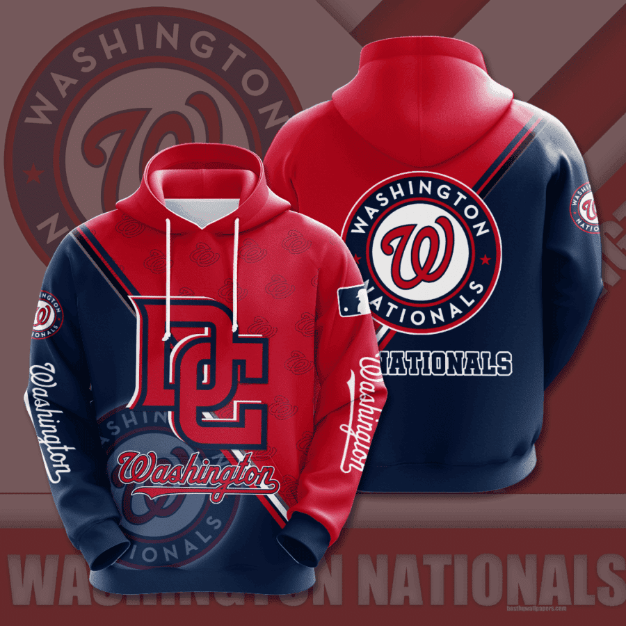 Washington Nationals 3D All Over Print Hoodie & Zip Hoodie