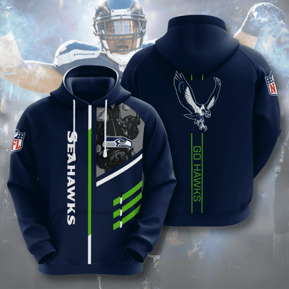 Seattle Seahawks American Football 3D All Over Print Hoodie & Zip Hoodie