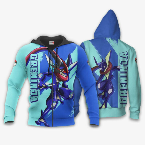 Greninja Anime Pokemon 1k831 Cartoon Graphic Outfits Aop 3d Hoodie Zip Hoodie 215