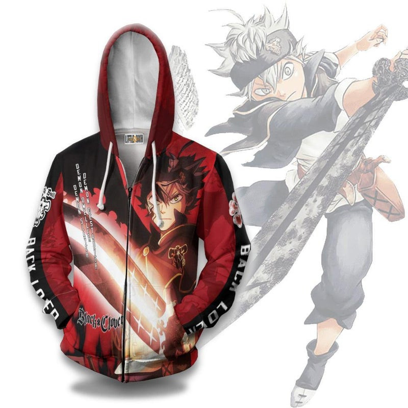 Asta Cosplay Costume Black Clover 3D All Over Print Hoodie & Zip Hoodie