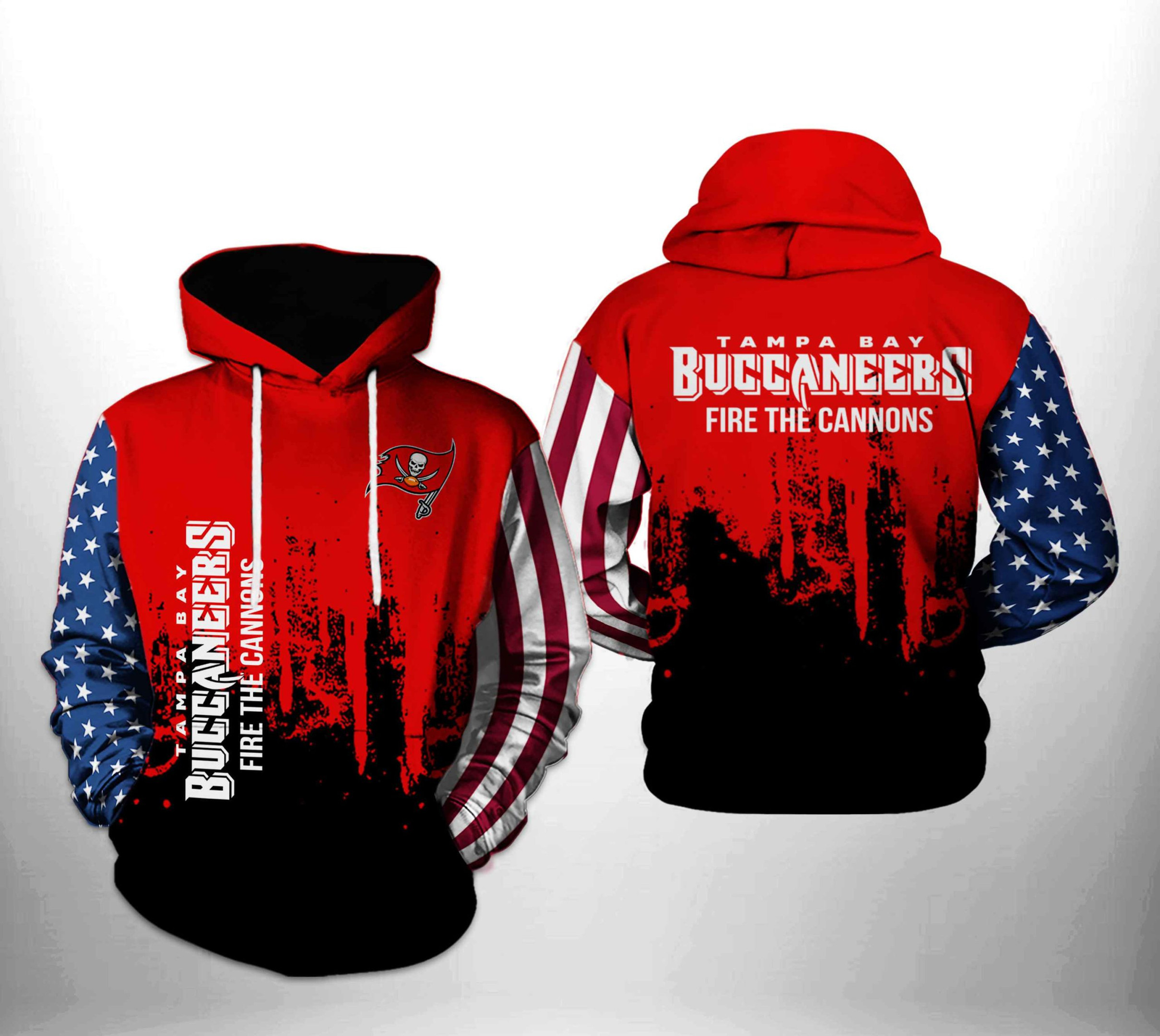Tampa Bay Buccaneers Team US 3D All Over Print Hoodie & Zip Hoodie