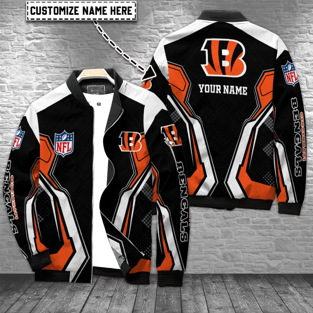 Cincinnati Bengals Personalized Bomber Jacket BGBBJ978